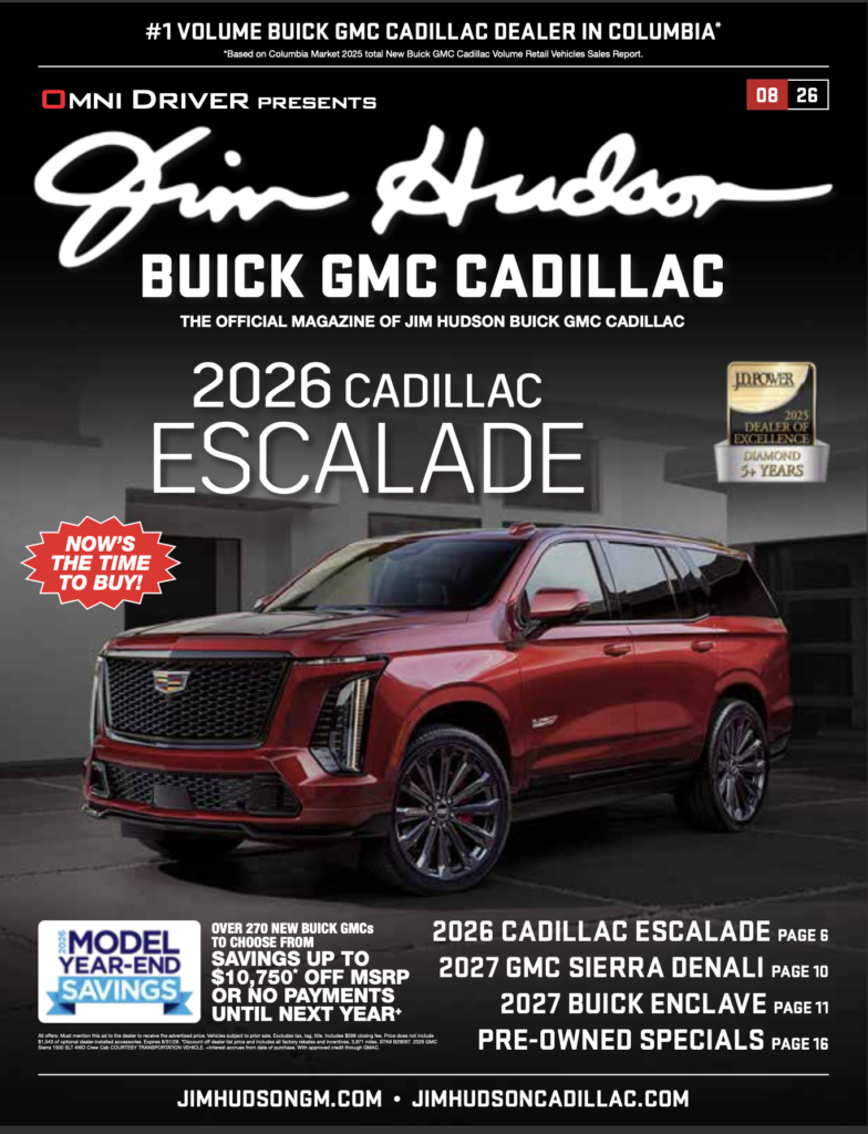 Jim Hudson Cadillac Buick GMC Magazine Cover by Automotive Advertising Agency