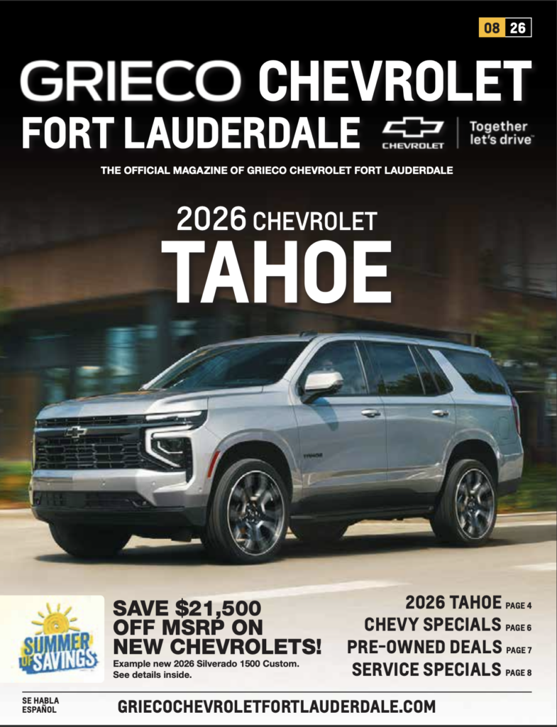 Grieco Chevrolet iDriver e magazine cover Ft Lauderdale Fl by Automotive Advertising Agency