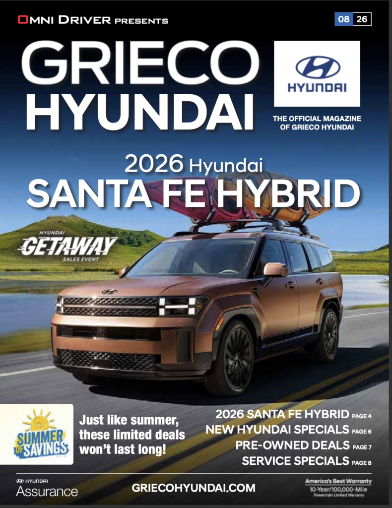 Grieco Hyundai iDriver e magazine cover