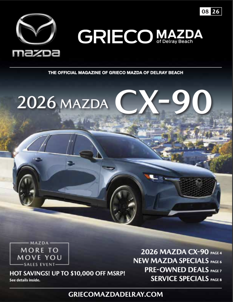 Grieco Mazda iDriver e magazine cover